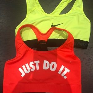 2 Nike sports bras